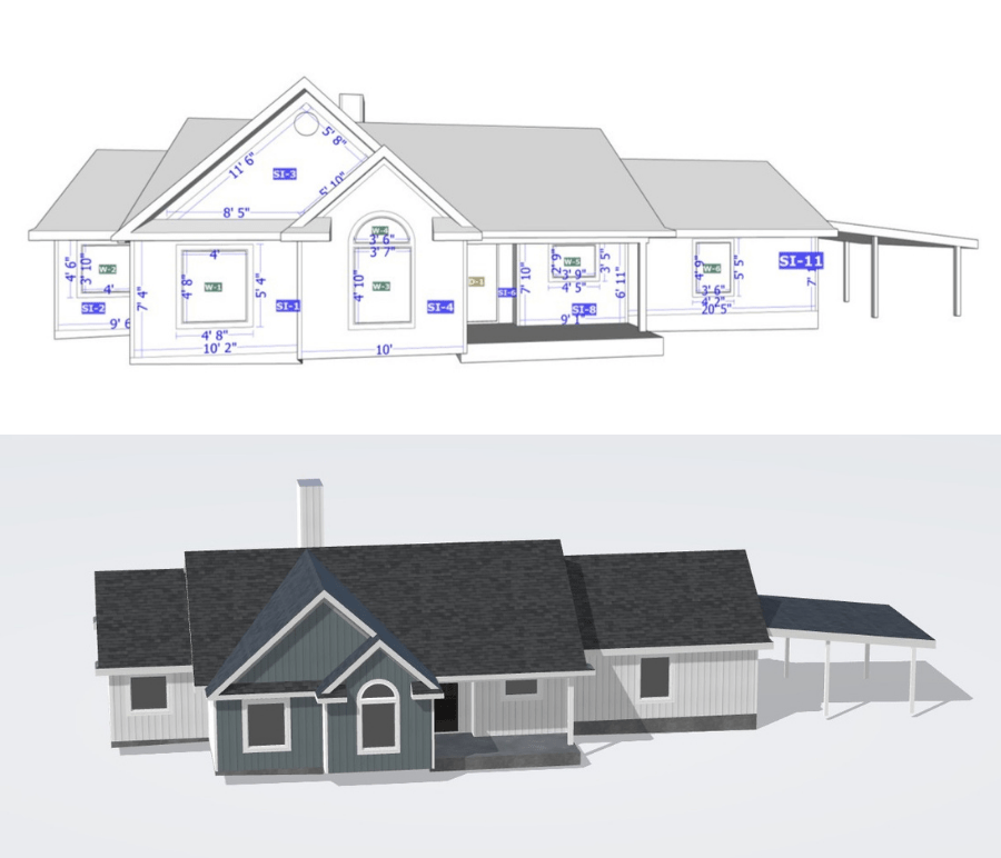 Exterior home modeling